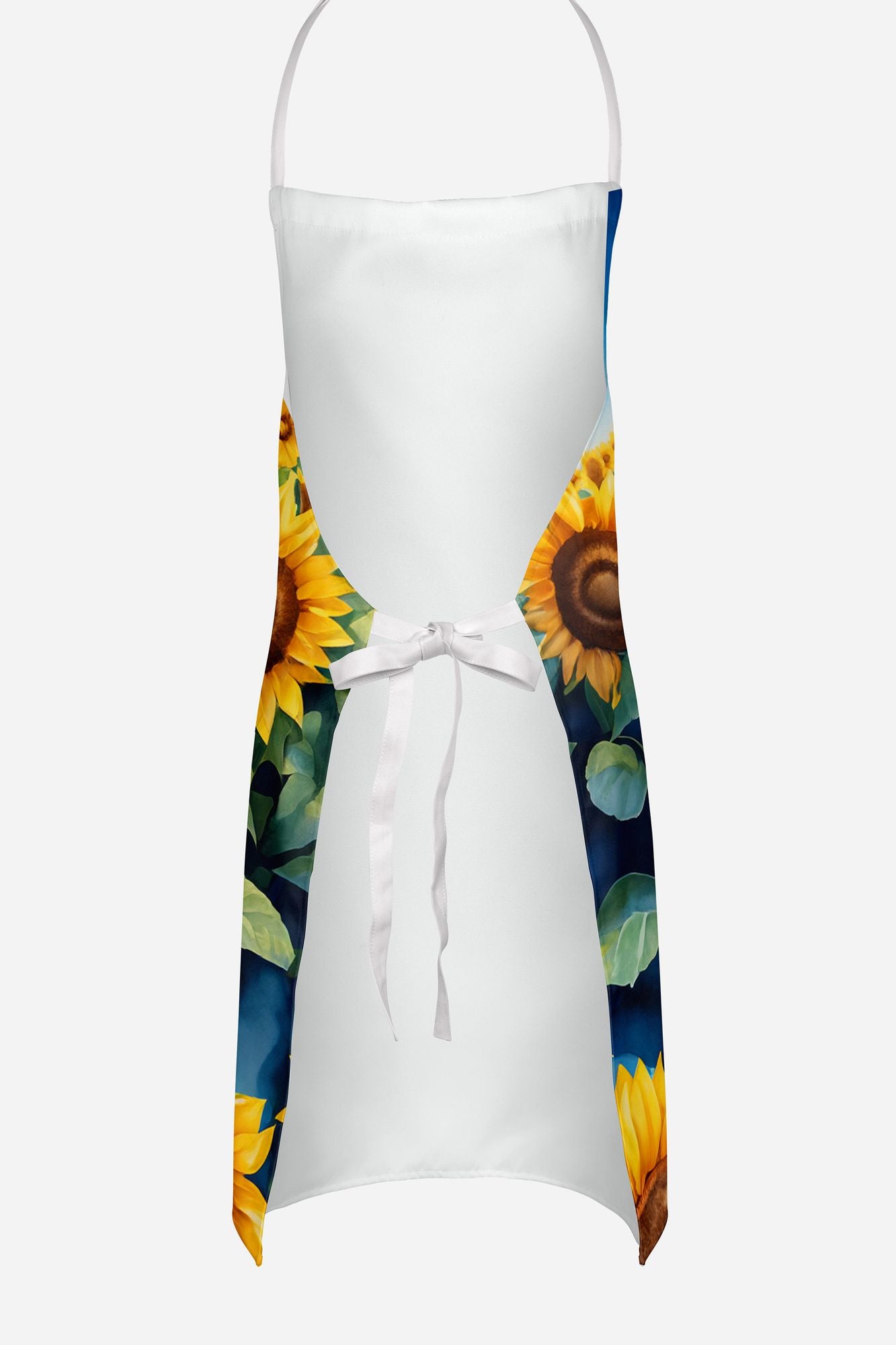 French Bulldog in Sunflowers Apron Cooking Kitchen Server Baking Crafts Gardening for Adult Women Men, Unisex, Large, Multicolor