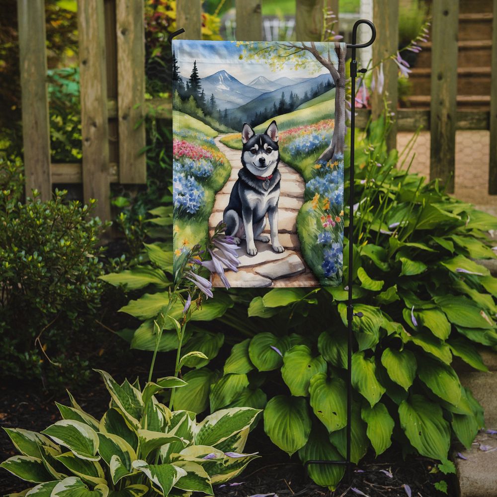 Alaskan Klee Kai Spring Garden Garden Flag Mailbox Flag Decorative Yard Flag Banner Outside Patio Artwork Yard Flower Beds, Garden Size, Multicolor