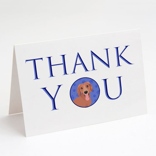 Chihuahua Red #1 Thank You Greeting Cards Pack of 8 Blank Cards with Envelopes Whimsical A7 Size 5x7 Blank Note Cards