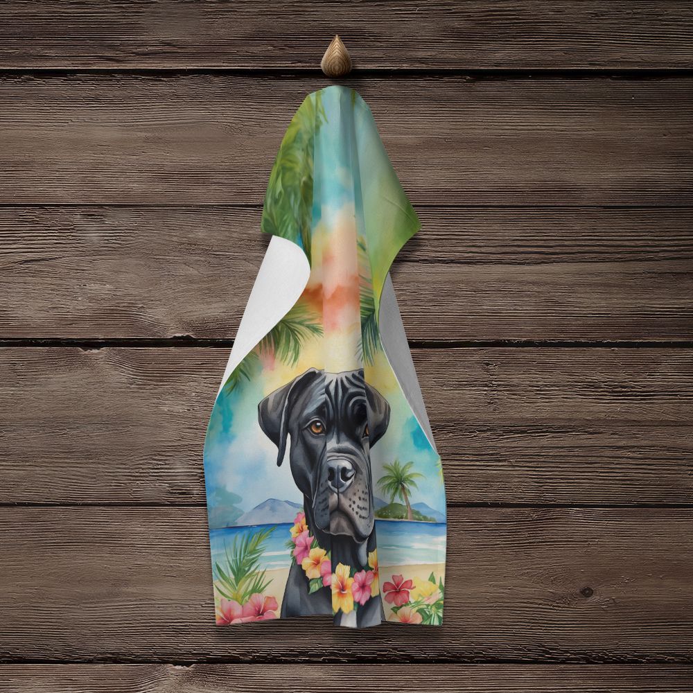 Cane Corso Luau Kitchen Towel Dish Cloths Guest Hand Towel Decorative Bathroom Towel for Face,Tea, Dishcloth, Kitchen and Bath