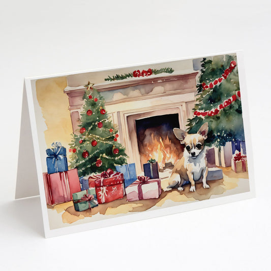 Chihuahua Christmas Greeting Cards Pack of 8 Blank Cards with Envelopes Whimsical A7 Size 5x7 Blank Note Cards