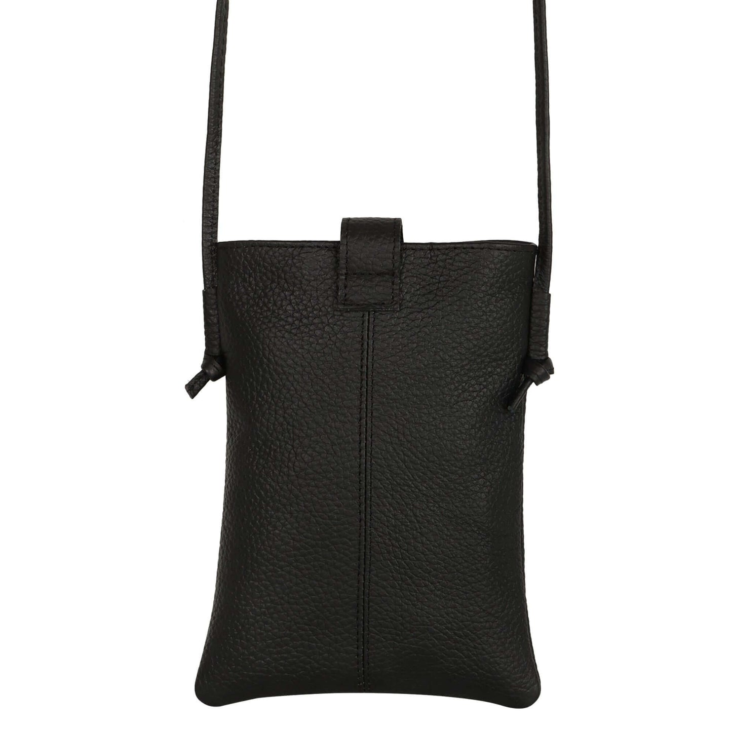 Jennie Small crossbody bag w/ slim strap closure & tassel - Black