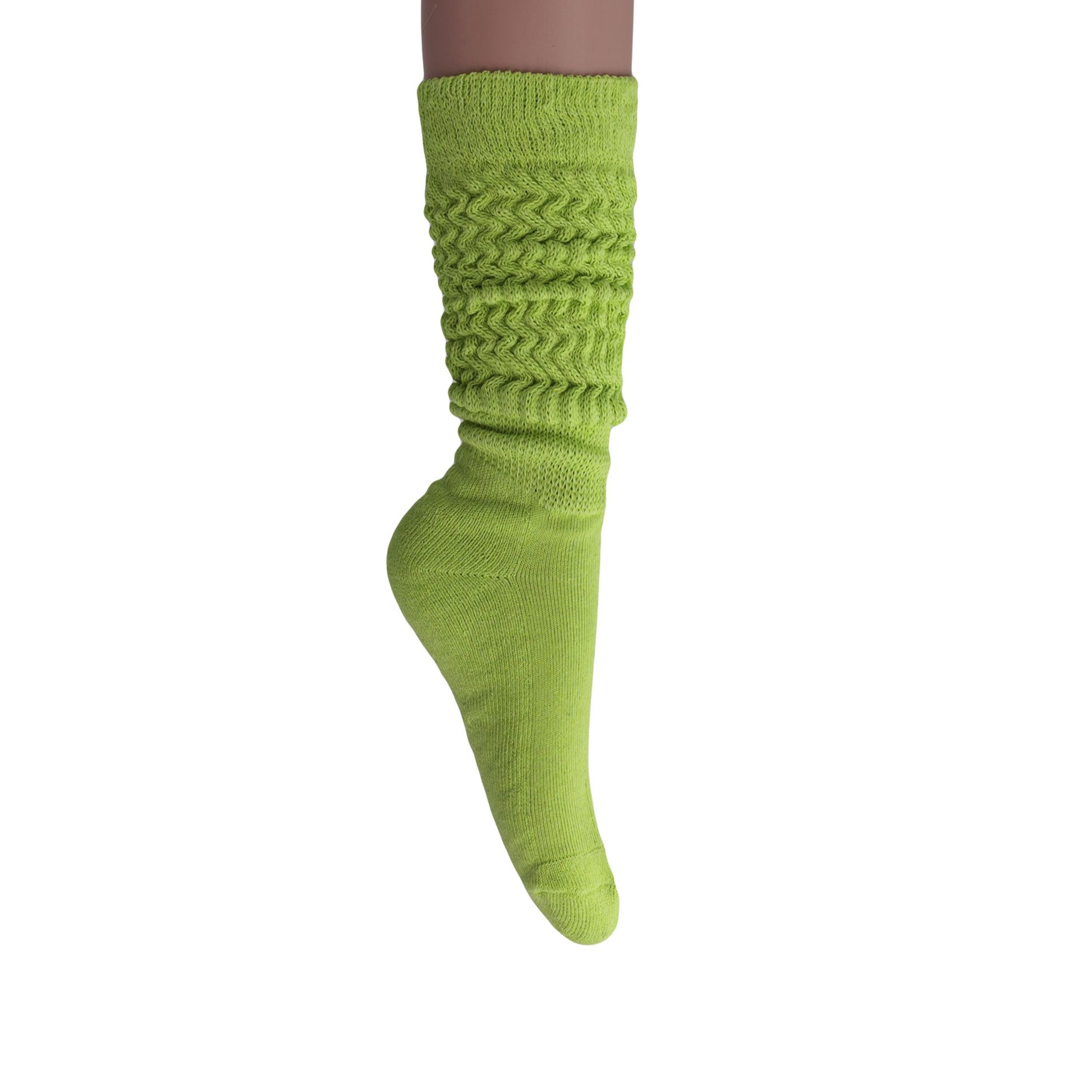 Slouch Socks for Women Extra Long Heavy Slouchy Scrunch Cotton Socks 1 Pair Shoe Size 5 to 10
