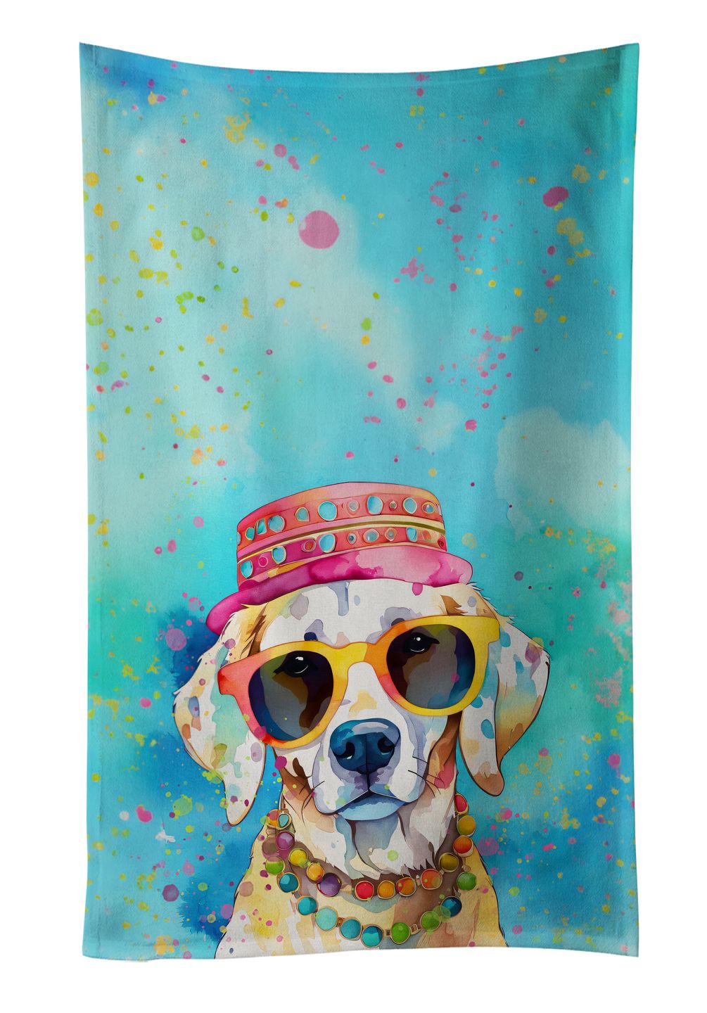 Hippie Dawg Kitchen Towel Dish Cloths Guest Hand Towel Decorative Bathroom Towel for Face,Tea, Dishcloth, Kitchen and Bath