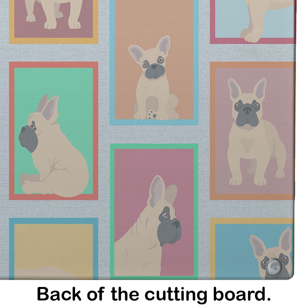 NEW Lots of Fawn French Bulldog Glass Cutting Board Decorative Tempered Glass Kitchen Cutting and Serving Board Large Size Chopping Board