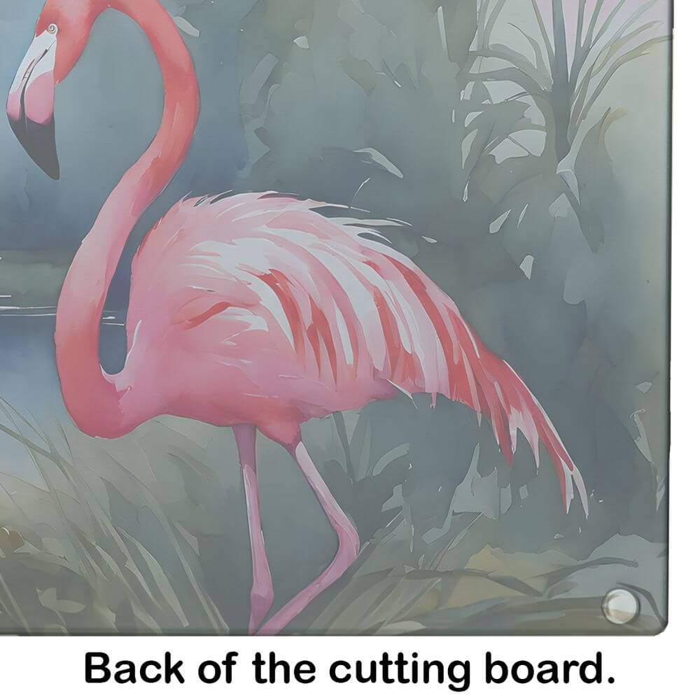 NEW Flamingo Glass Cutting Board Decorative Tempered Glass Kitchen Cutting and Serving Board Large Size Chopping Board