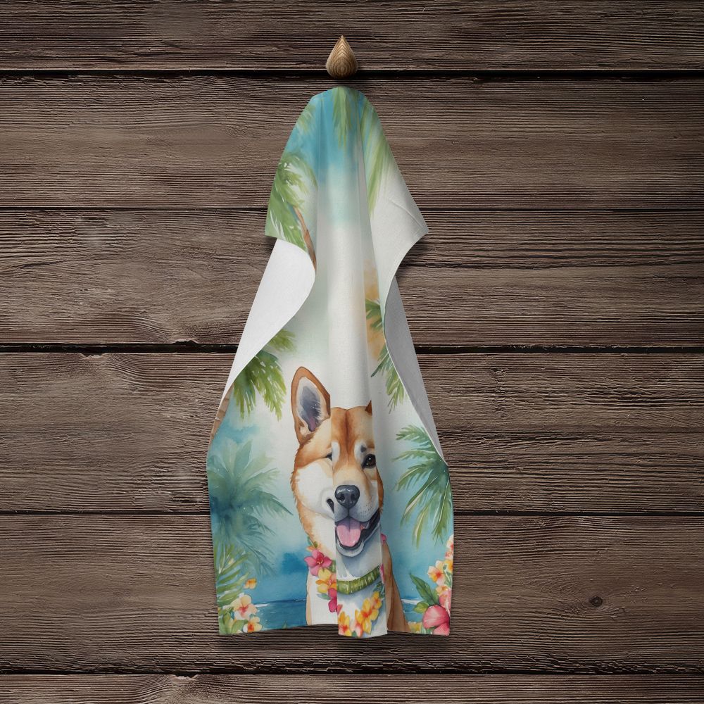 Akita Luau Kitchen Towel Dish Cloths Guest Hand Towel Decorative Bathroom Towel for Face,Tea, Dishcloth, Kitchen and Bath