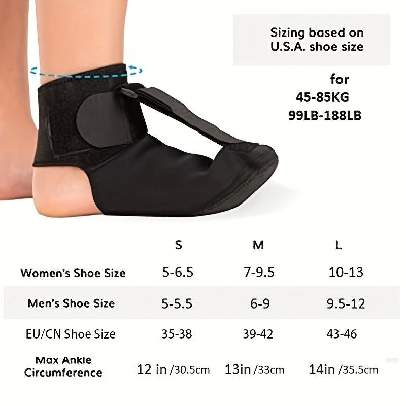 one piece Plantar Fasciitis Night Sock for 45-85kg | Soft Stretching Boot Splint for Sleeping | Achilles Tendonitis Foot Support Brace | Heel Pain Relief Compression Sleeve