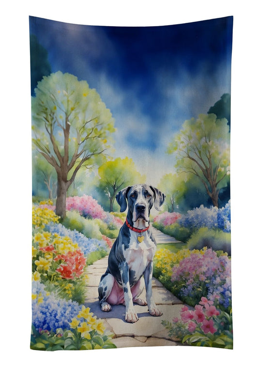 Great Dane Spring Path Kitchen Towel Dish Cloths Guest Hand Towel Decorative Bathroom Towel for Face,Tea, Dishcloth, Kitchen and Bath