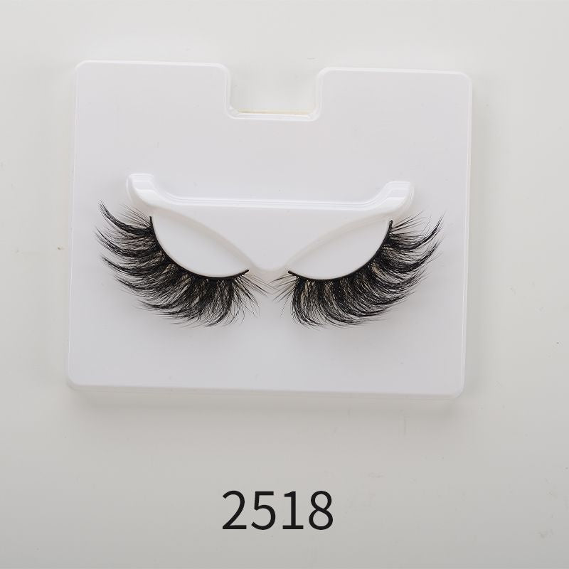 25mm Angel Winged Eyelashes Handmade Thick Theatrical Curly Fake Eyelash Black Natural Long Lash For Eyelash Extension WholesaleDetails