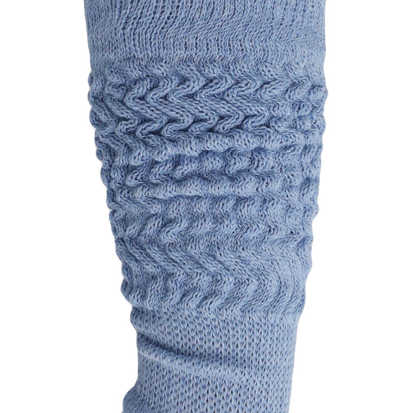 Women's Extra Long Slouch Scrunch Socks Knee High, Cotton Blend, Pack of 2, Fits Shoe Sizes 5-10, 80s Style, 28 Colors