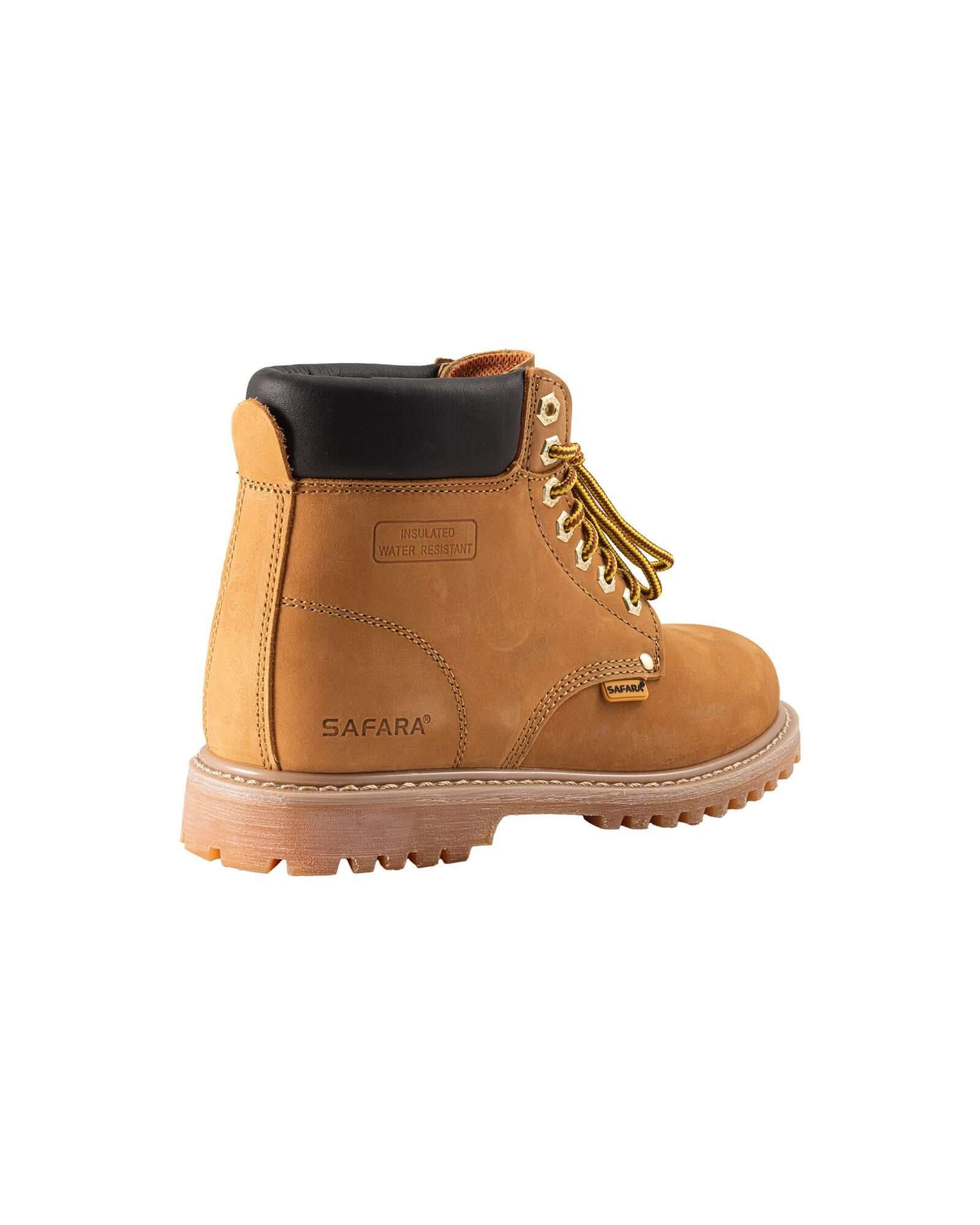 Safara Premium Wheat Nubuck Steel Toe Water Resistant Work Boots (R60100)