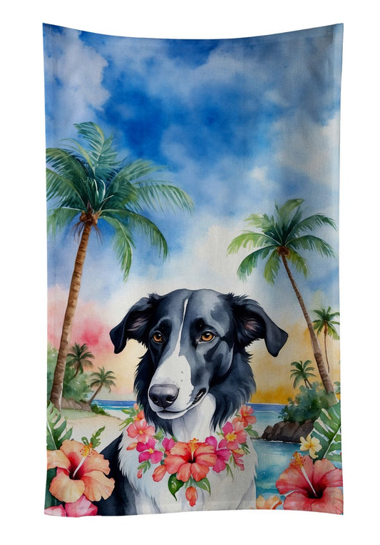 Borzoi Luau Kitchen Towel Dish Cloths Guest Hand Towel Decorative Bathroom Towel for Face,Tea, Dishcloth, Kitchen and Bath