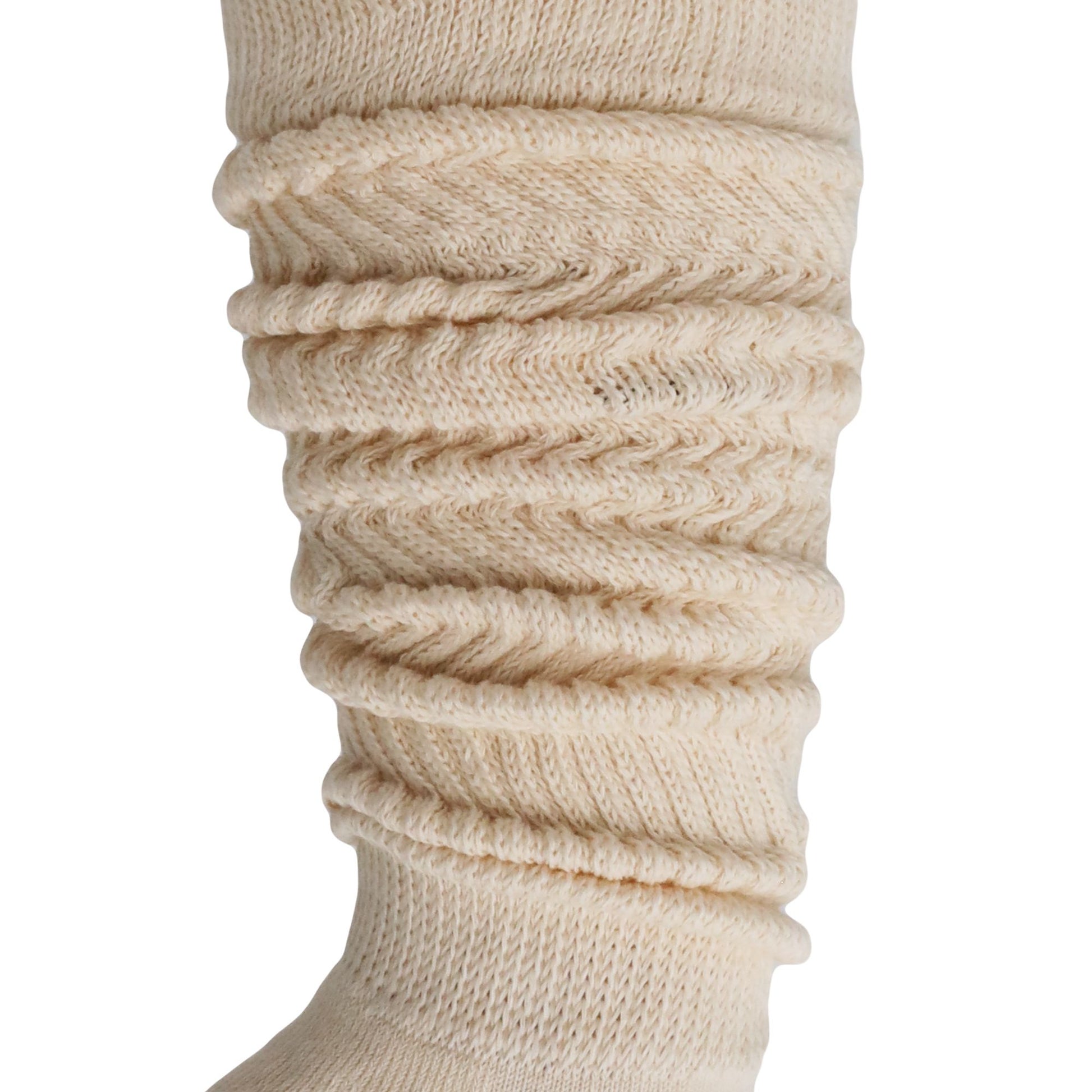 Slouch Socks for Women Extra Long Heavy Slouchy Scrunch Cotton Socks 1 Pair Shoe Size 5 to 10