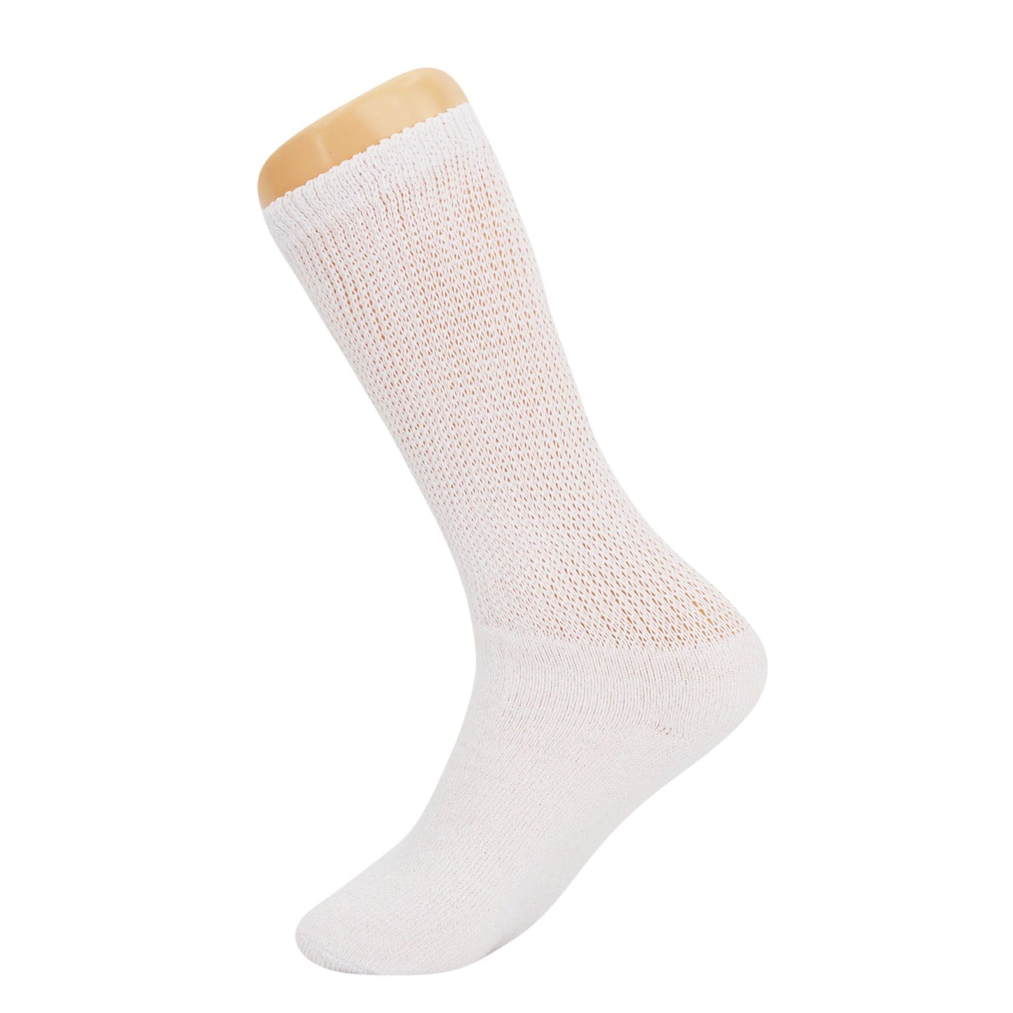 Diabetic Crew Socks Non-Binding Cotton Crew Diabetes Socks 6 Pairs