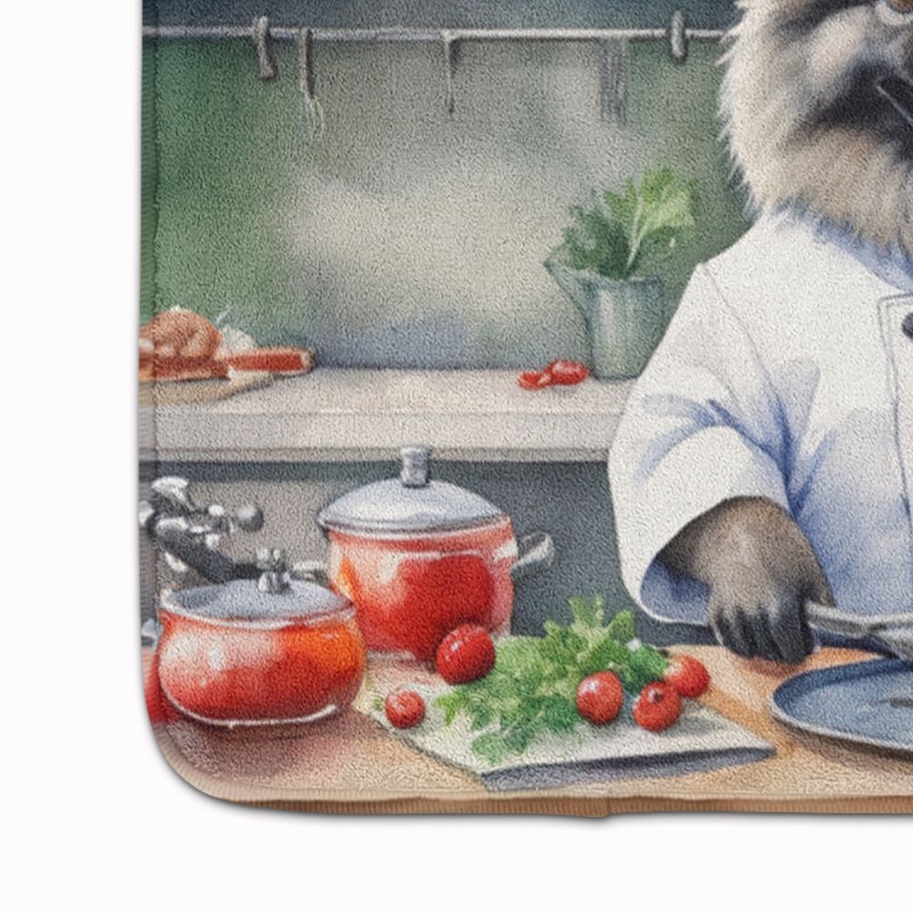 Keeshond The Chef Memory Foam Kitchen Mat Machine Washable Anti-Fatigue Mat Cushion Comfort Bath Mat or Kitchen Rug
