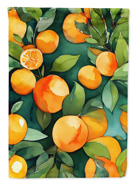 Florida Orange Blossom in Watercolor Garden Flag Mailbox Flag Decorative Yard Flag Banner Outside Patio Artwork Yard Flower Beds, Garden Size, Multicolor