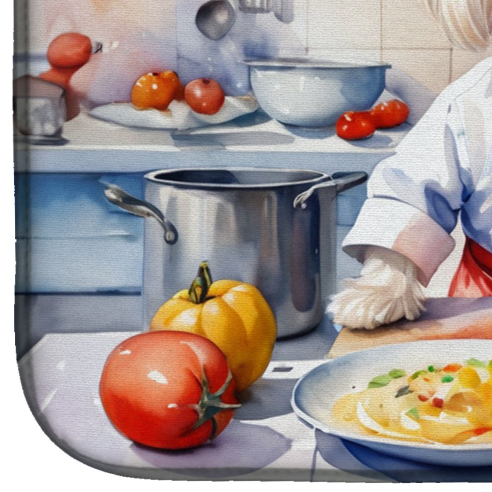 Maltese The Chef Dish Drying Mat Absorbent Dish Drying Mat Pad for Kitchen Counter Dish Drainer Mat for Countertop, 14 x 21", Multicolor