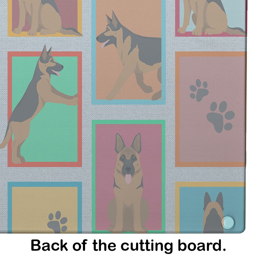 NEW Lots of German Shepherd Glass Cutting Board Decorative Tempered Glass Kitchen Cutting and Serving Board Large Size Chopping Board