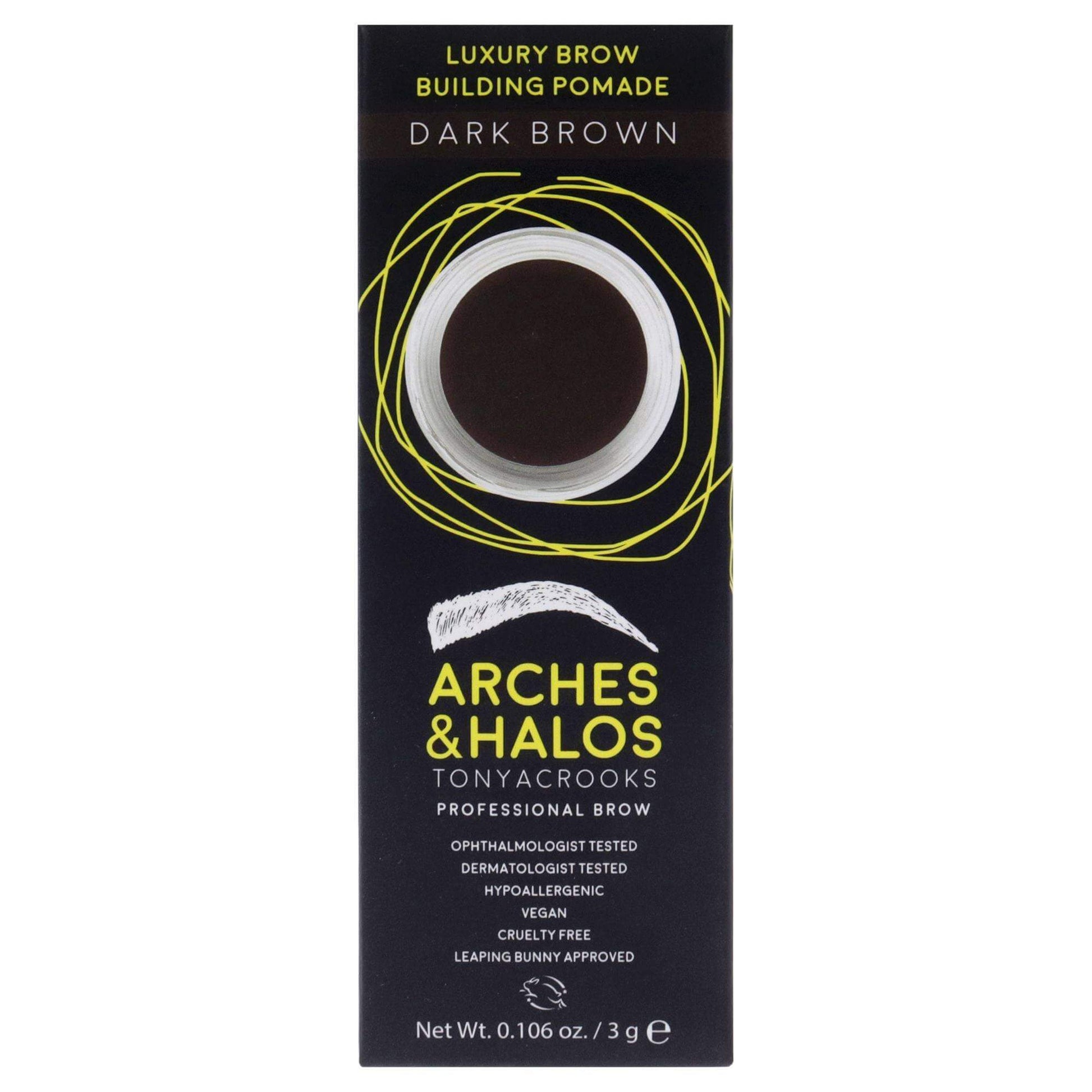 Luxury Brow Buiding Pomade - Dark Brown by Arches and Halos for Women - 0.106 oz Pomade