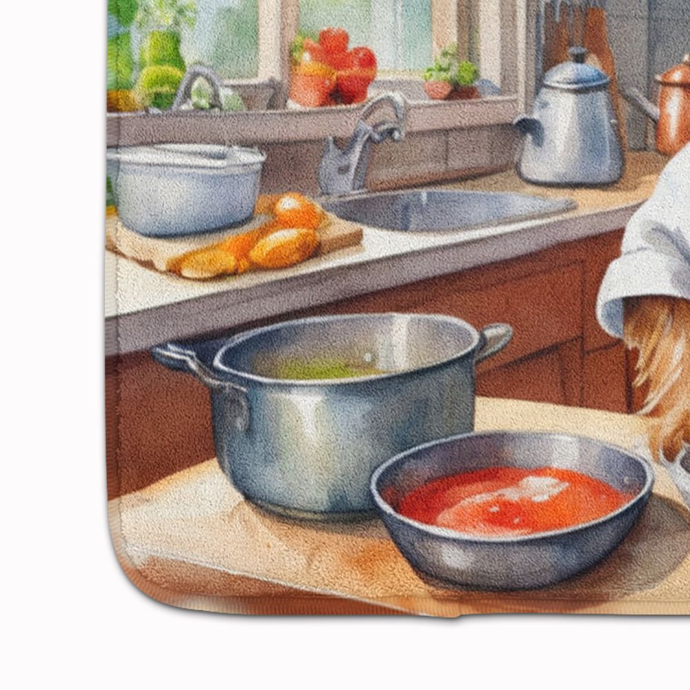 Yorkie Yorkshire Terrier The Chef Memory Foam Kitchen Mat Machine Washable Anti-Fatigue Mat Cushion Comfort Bath Mat or Kitchen Rug