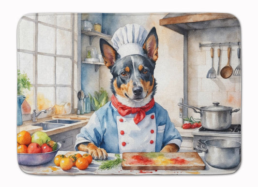 Australian Cattle Dog The Chef Memory Foam Kitchen Mat Machine Washable Anti-Fatigue Mat Cushion Comfort Bath Mat or Kitchen Rug
