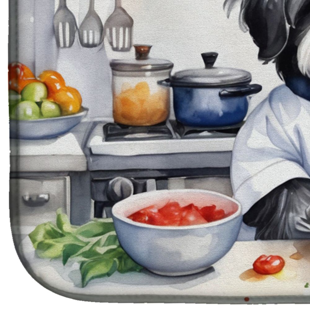 Havanese The Chef Dish Drying Mat Absorbent Dish Drying Mat Pad for Kitchen Counter Dish Drainer Mat for Countertop, 14 x 21", Multicolor