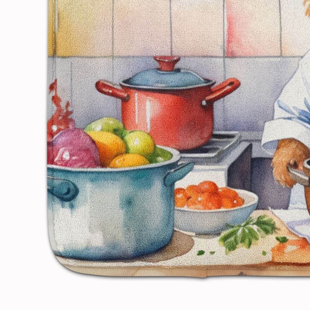 Norfolk Terrier The Chef Memory Foam Kitchen Mat Machine Washable Anti-Fatigue Mat Cushion Comfort Bath Mat or Kitchen Rug