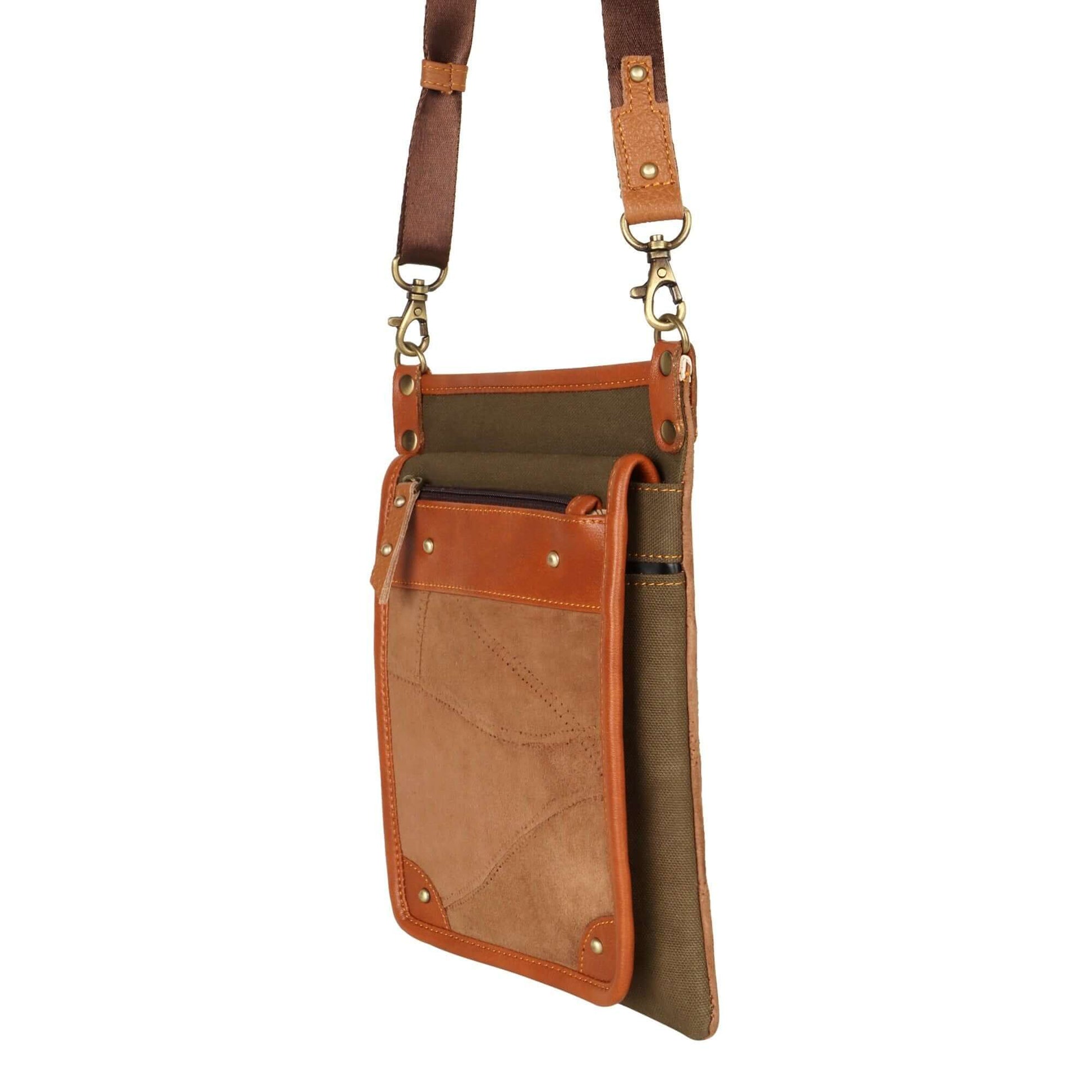 Tiah Crossbody Bag w/ Hidden CC Slots - OG Green