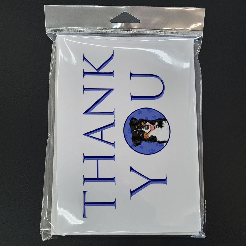 Australian Shepherd Black Tricolor #3 Thank You Greeting Cards Pack of 8 Blank Cards with Envelopes Whimsical A7 Size 5x7 Blank Note Cards