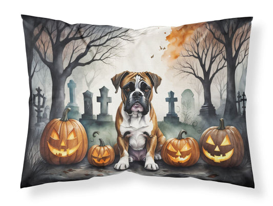 Boxer Spooky Halloween Standard Pillowcase Lightweight Super Soft Easy Care Decorative Artwork Pillowcase, Standard