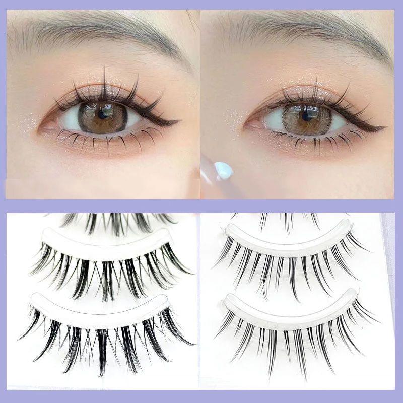 Little Devil Eyelashes Natural Long Lashes Handmade Cluster Lashes Locally Elongated Thick Lash Cosplay False Eyelash Wholesale