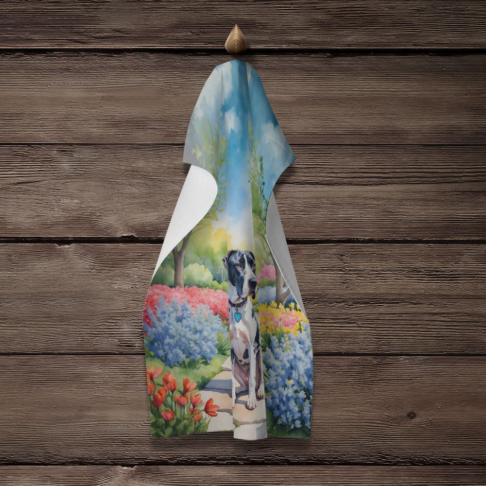 Great Dane Spring Path Kitchen Towel Dish Cloths Guest Hand Towel Decorative Bathroom Towel for Face,Tea, Dishcloth, Kitchen and Bath