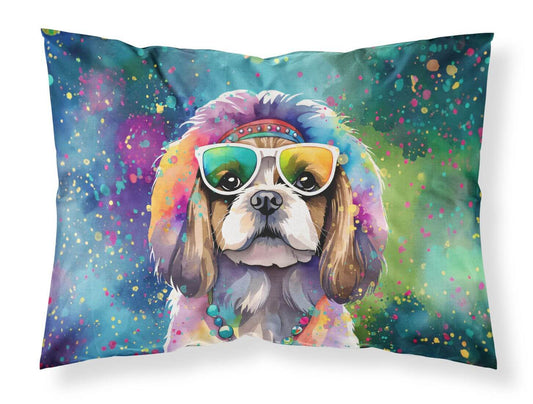 Shih Tzu Hippie Dawg Standard Pillowcase Lightweight Super Soft Easy Care Decorative Artwork Pillowcase, Standard