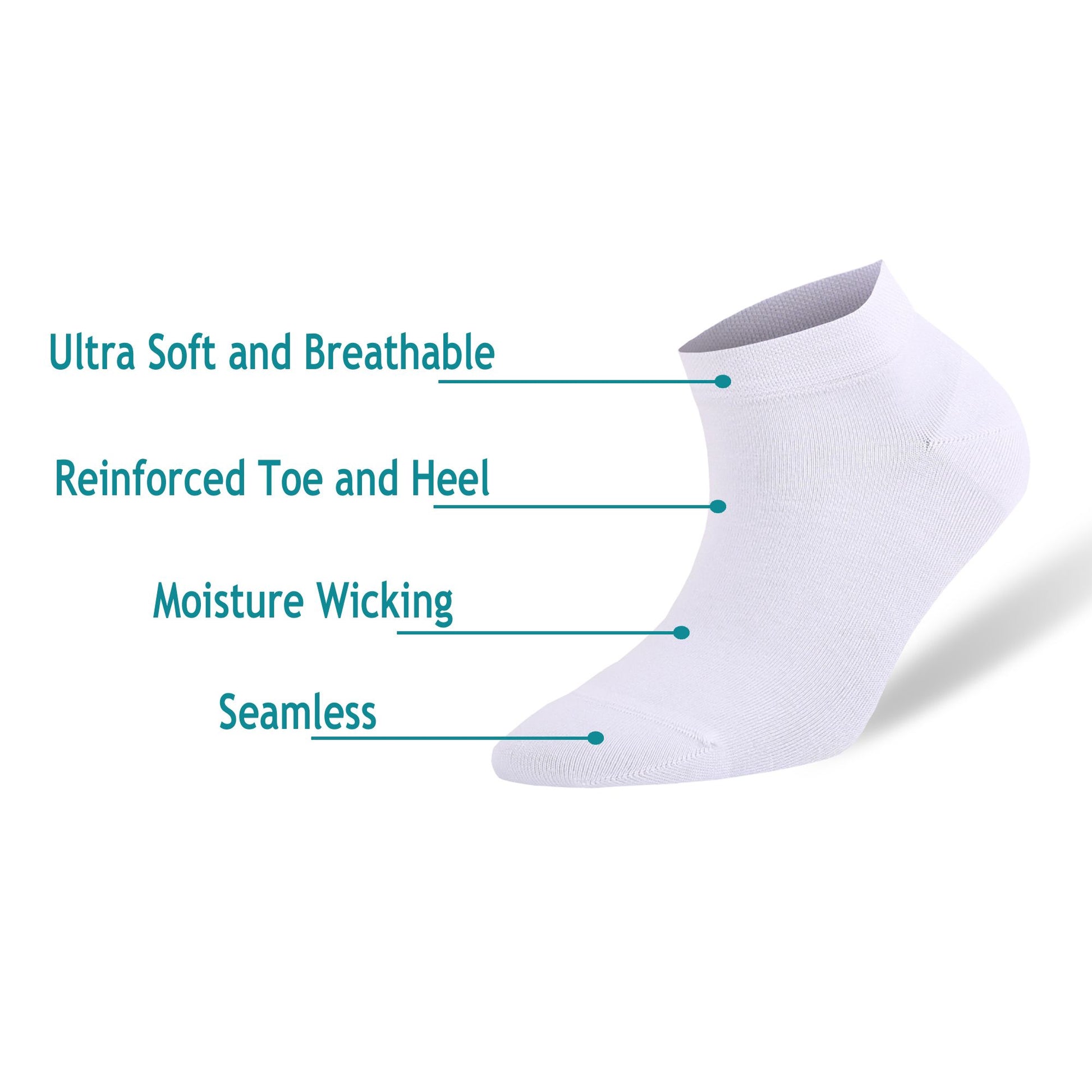 Bamboo Low Cut Ankle Socks for Women 8 Pairs Soft Thin Women Casual Socks with Gift Box