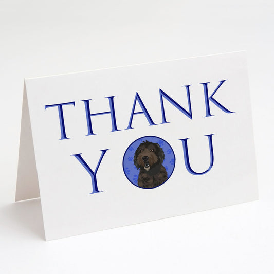 Doodle Chocolate #1 Thank You Greeting Cards Pack of 8 Blank Cards with Envelopes Whimsical A7 Size 5x7 Blank Note Cards