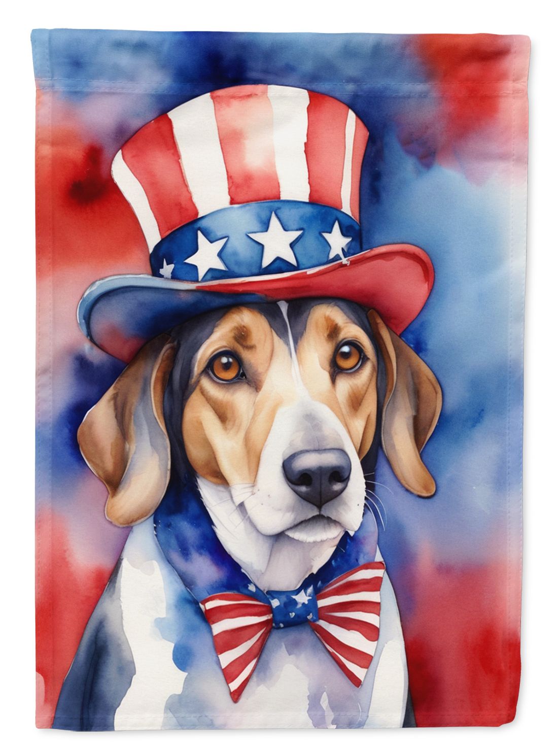 American Foxhound Patriotic American Garden Flag Mailbox Flag Decorative Yard Flag Banner Outside Patio Artwork Yard Flower Beds, Garden Size, Multicolor