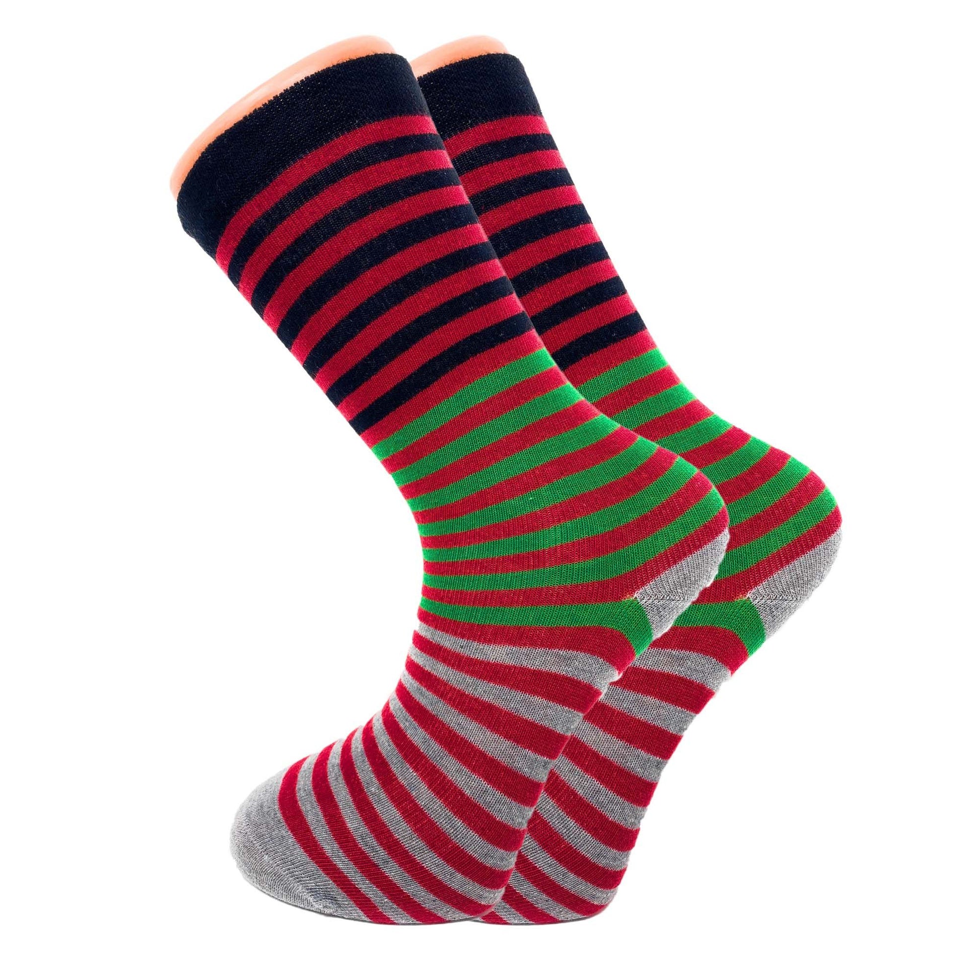 Colorful Funny Socks Novelty Crazy Cotton Crew Dress Socks 6 Pairs