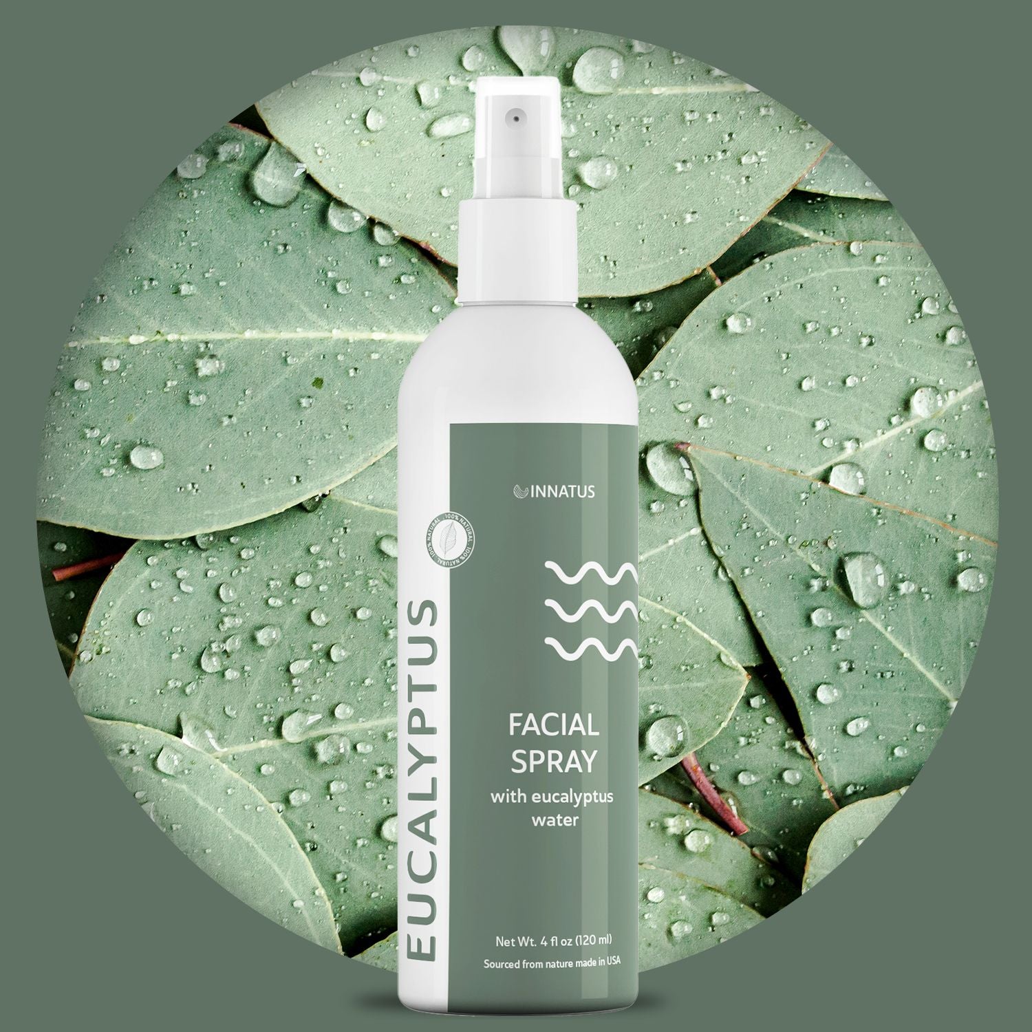 Eucalyptus Facial Mist – 4oz Hydrating & Revitalizing Face Mist – Soothing Eucalyptus-Infused Spray for Instant Hydration, Skin Refreshment, & Makeup Setting "