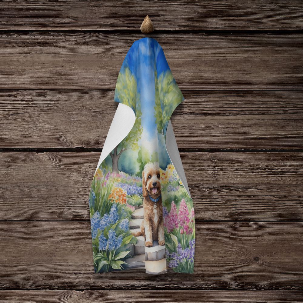 Cockapoo Spring Path Kitchen Towel Dish Cloths Guest Hand Towel Decorative Bathroom Towel for Face,Tea, Dishcloth, Kitchen and Bath