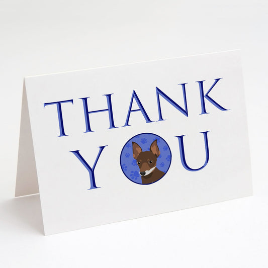 Chihuahua Chocolate and White #2 Thank You Greeting Cards Pack of 8 Blank Cards with Envelopes Whimsical A7 Size 5x7 Blank Note Cards