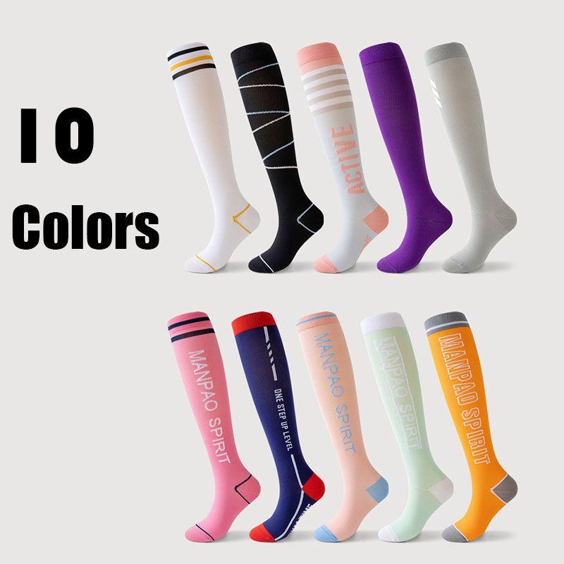 Womens Running Compression Socks Crew Athletic Hiking Wicking Cushioned Anti-odor And Breathable For Running Hiking Cycling Fitness - Clothes For Her Online Store