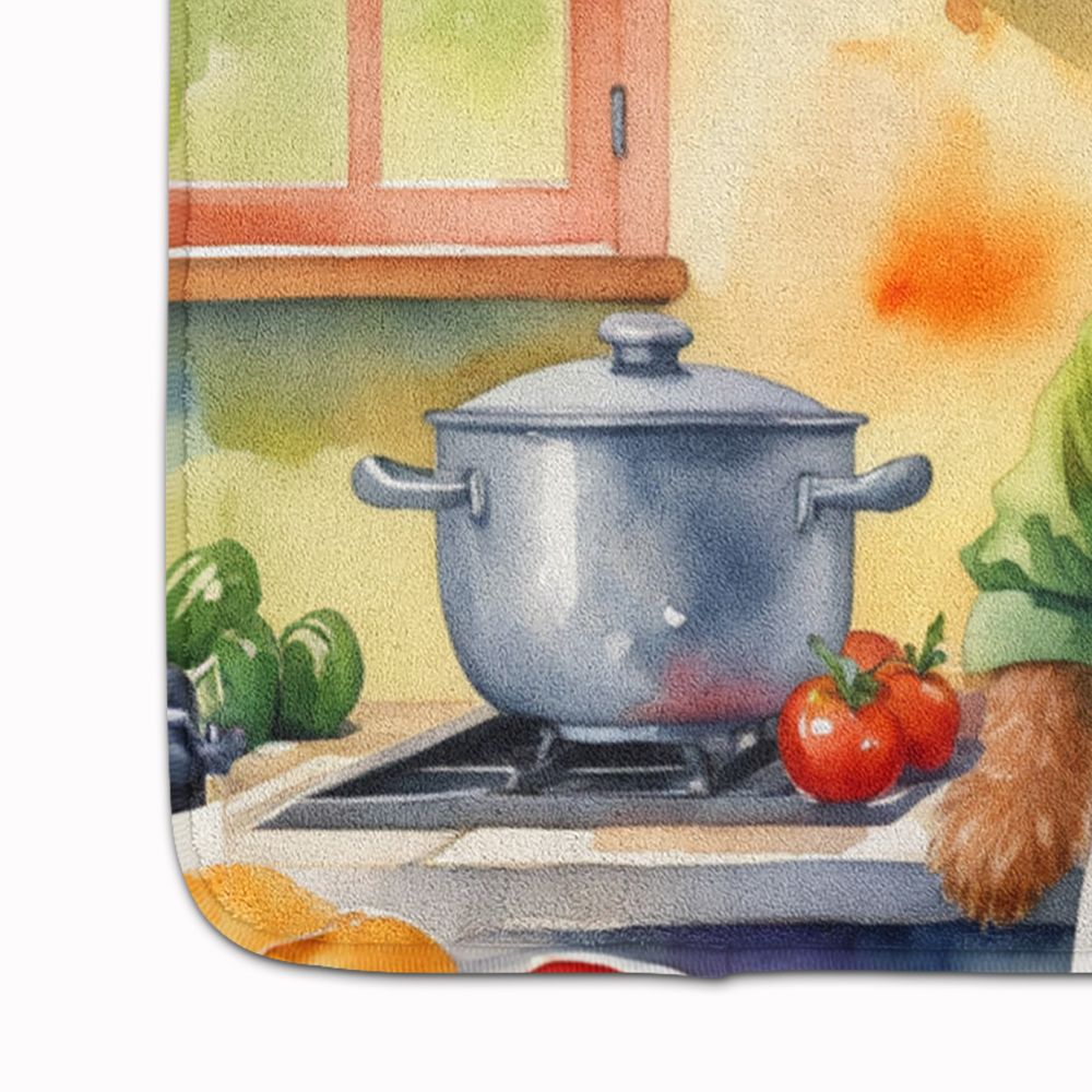 Irish Terrier The Chef Memory Foam Kitchen Mat Machine Washable Anti-Fatigue Mat Cushion Comfort Bath Mat or Kitchen Rug