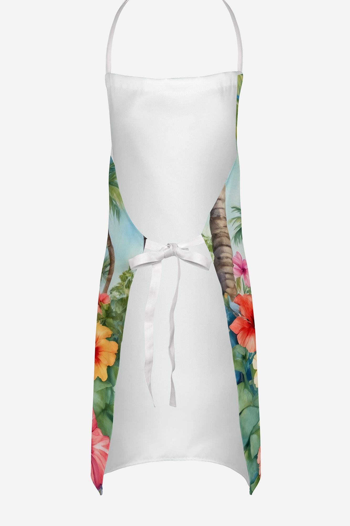 English Bulldog Luau Apron Cooking Kitchen Server Baking Crafts Gardening for Adult Women Men, Unisex, Large, Multicolor