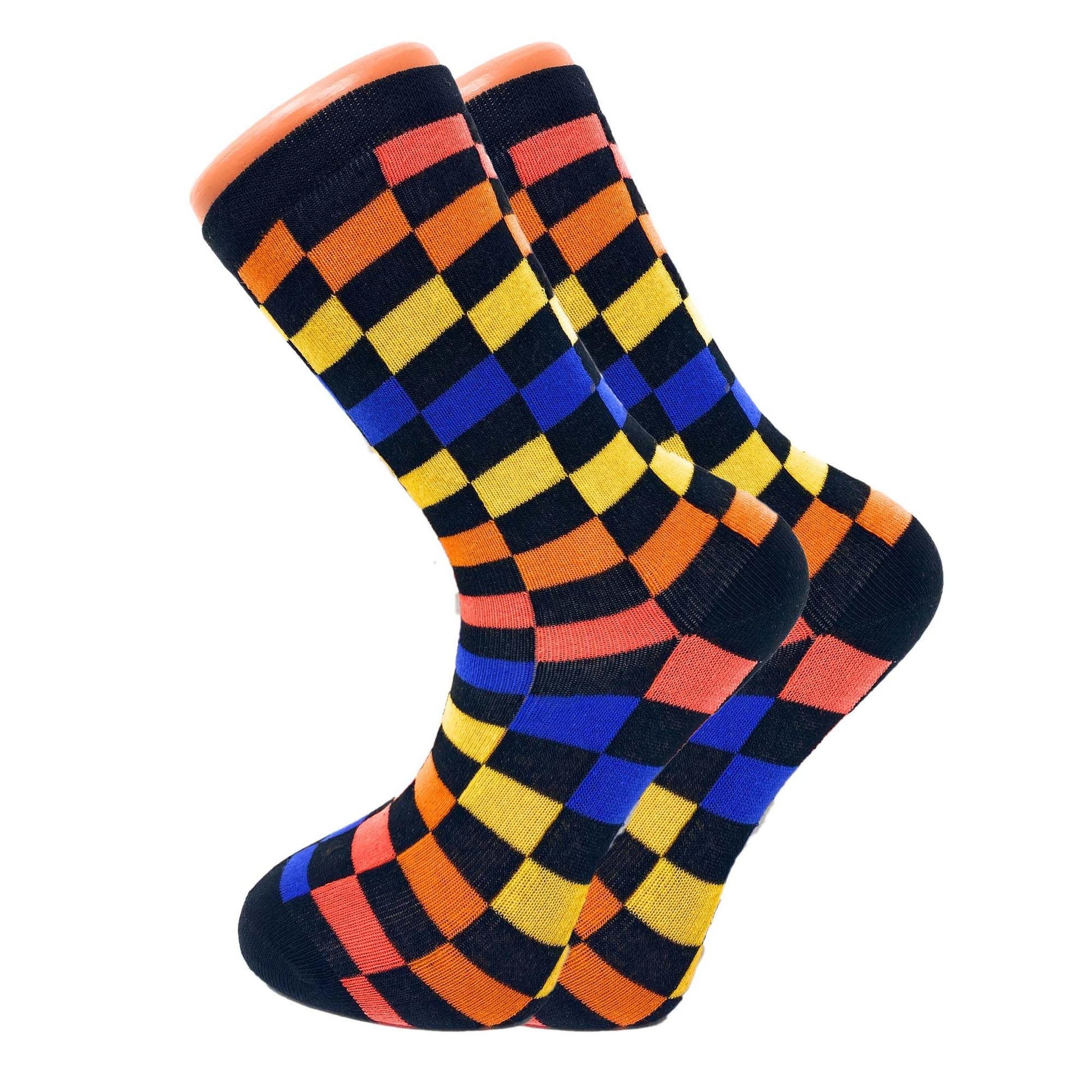 Colorful Funny Socks Novelty Crazy Cotton Crew Dress Socks 6 Pairs