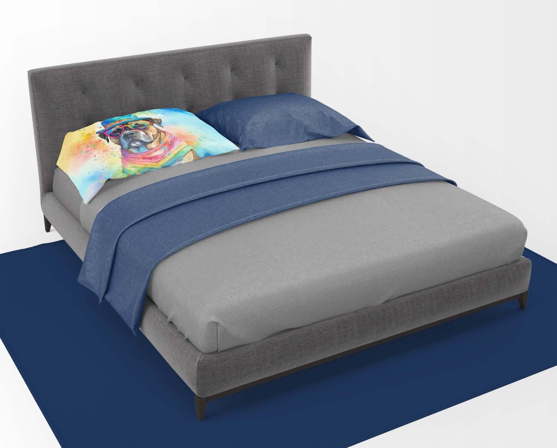 Cane Corso Hippie Dawg Standard Pillowcase Lightweight Super Soft Easy Care Decorative Artwork Pillowcase, Standard