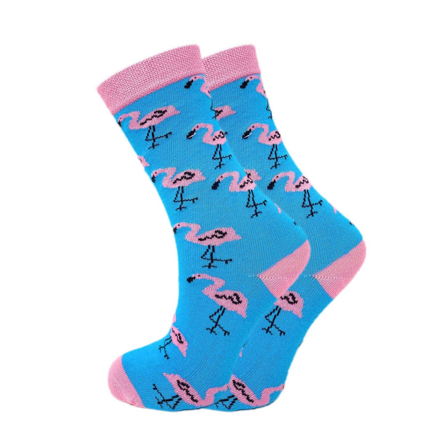 Colorful Funny Socks Novelty Crazy Cotton Crew Dress Socks 6 Pairs