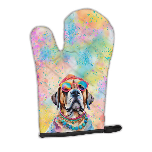 Mastiff Hippie Dawg Oven Mitt Heat Resistant Thick Oven Mitt for Hot Pans and Oven, Kitchen Mitt Protect Hands, Cooking Baking Glove