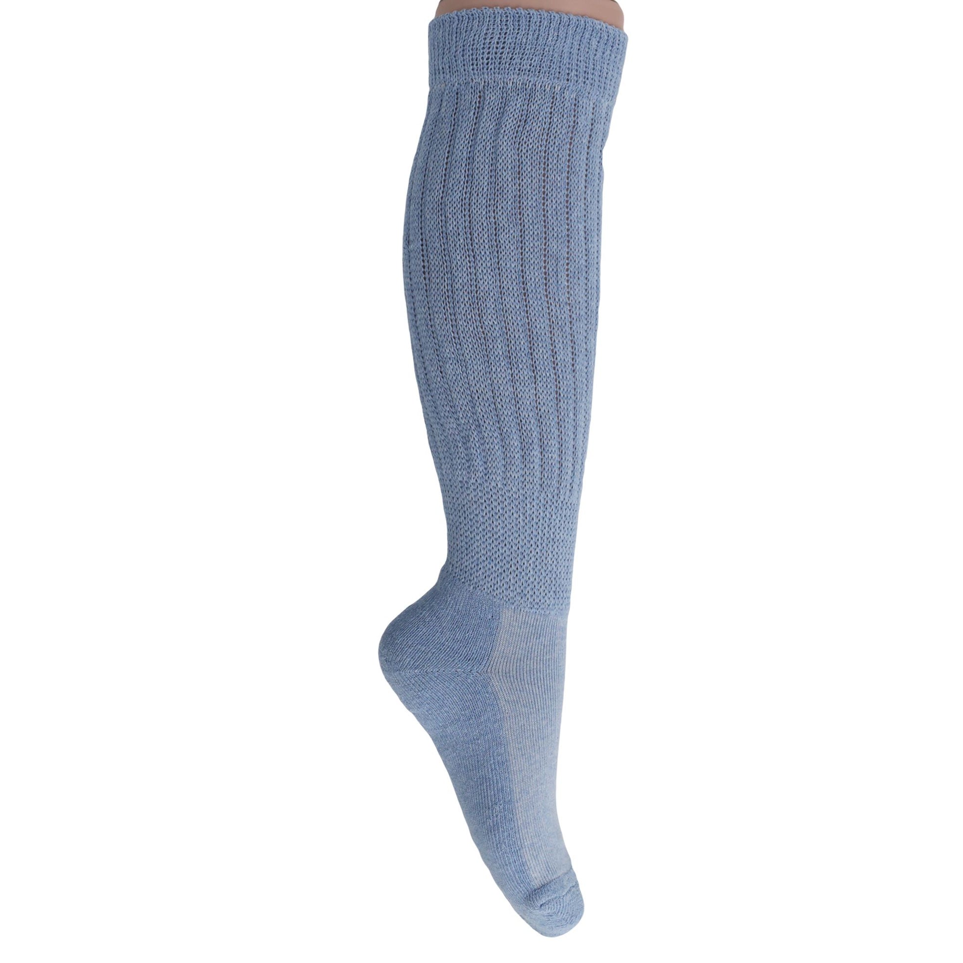 Slouch Socks for Women Extra Long Heavy Slouchy Scrunch Cotton Socks 1 Pair Shoe Size 5 to 10