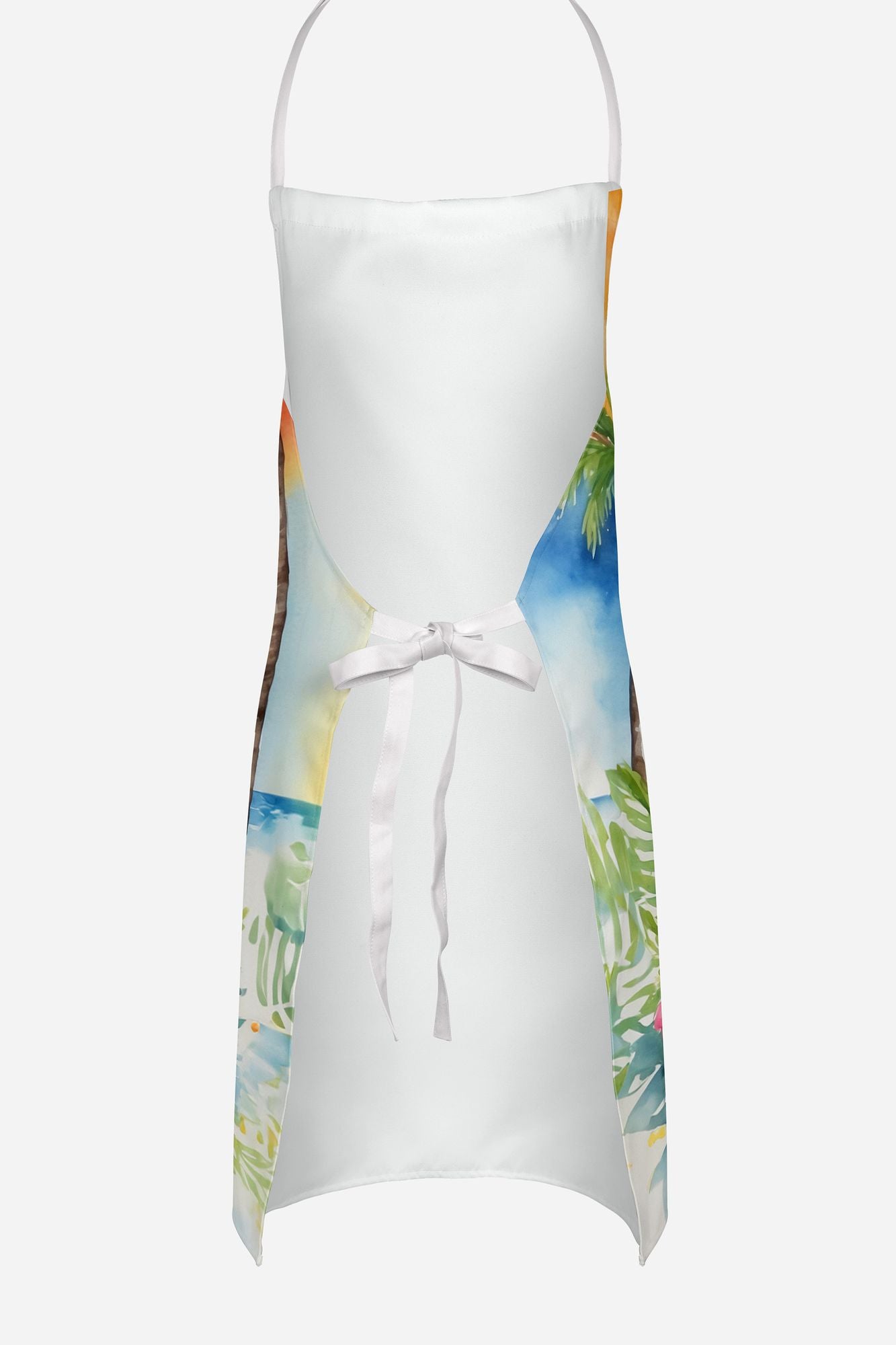 Cavalier Spaniel Luau Apron Cooking Kitchen Server Baking Crafts Gardening for Adult Women Men, Unisex, Large, Multicolor